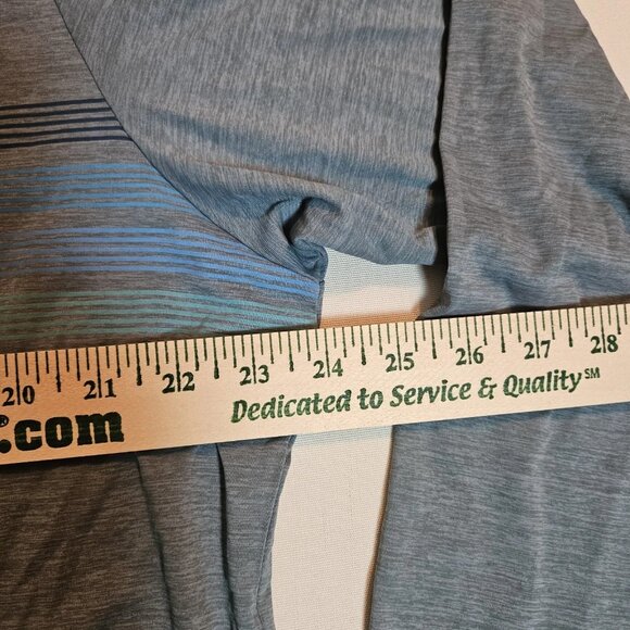 Patagonia Men's Capilene Long Sleeve Shirt XXL Blue Striped Performance Tee - Picture 3 of 5